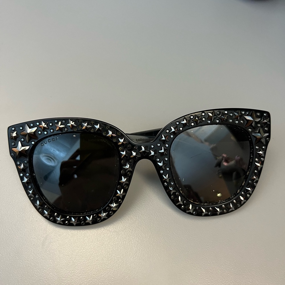 Gucci star Rhinestone Sunglasses